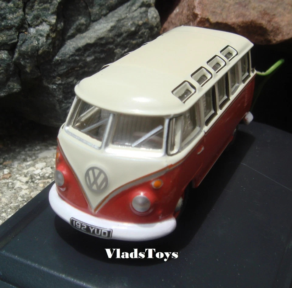 Oxford Militar 1/76 Volkswagen T1 Samba Bus Sellado Cera Rojo/Beige Gris 76VWS001 Foto 2 de 4