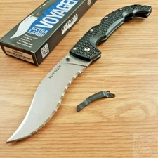 Cold Steel XL Voyager Folding Knife 5.5" AUS-10A Steel Blade Griv-Ex Handle