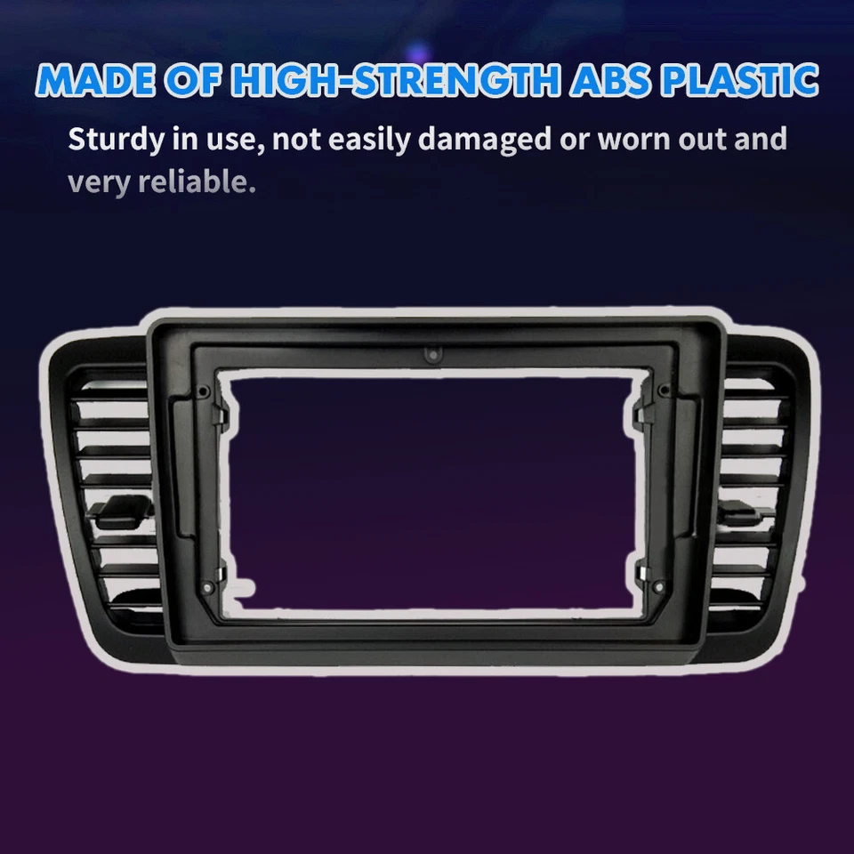 Para 2004-2009 Subaru Outback Legacy 2 din rádio estéreo carro quadro painel fáscia - Imagem 4 de 4