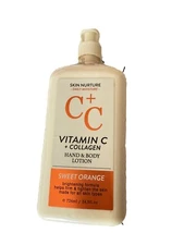 NEW Skin Nurture Home & Body Company Vitamin C Collagen Lotion Sweet Orange