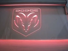 Dodge Ram Custom Red Led Lighted Hanging Sign Game Bar Garage Man Cave Decor