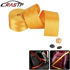 Car Seat Belt Webbing Polyester Seat Lap Retractable Nylon Strap 3.5m