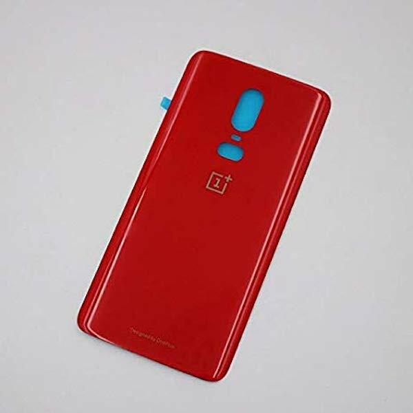 COVER BACK VETRO POSTERIORE ONEPLUS A6000 1+6 ROSSO BIADESIVO