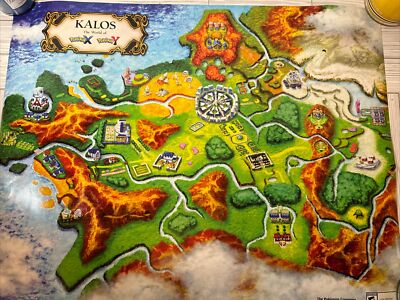 カロス地方　ポスター 楽天市場】カロス地方 ポケモン地域マップ ポスター / Pokemon Center