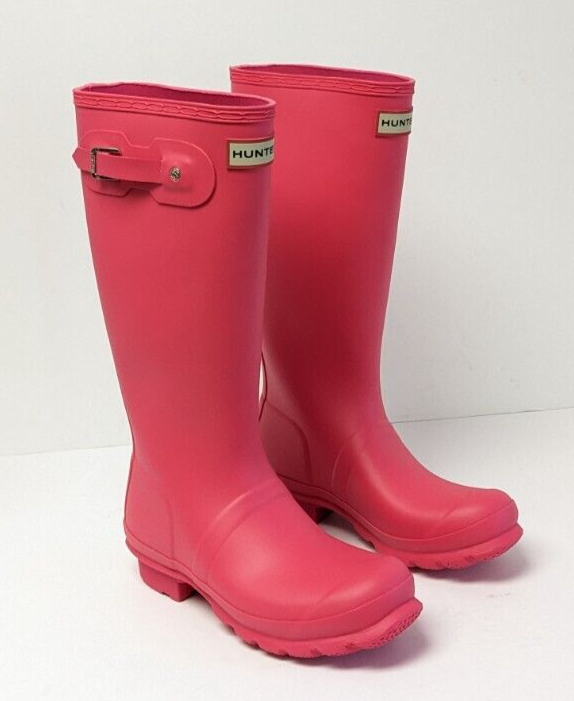 Hunter Girls Original Tall Rain Boots, Pink, Big Kids M