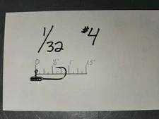 50 1/32 Tube Jigs Mustad Bronze Hooks  #8  #6  #4  #2  You Choose