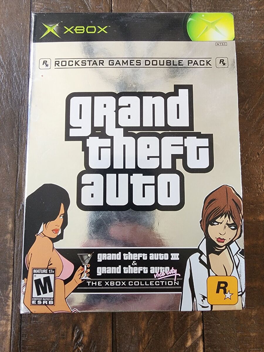 Grand Theft Auto Vice City and GTA 3 The Xbox Collection CIB