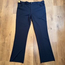 Vtg Lee Riders Pants Mens NOS 70s Polyester Western Rockabilly New 50 Unhemmed