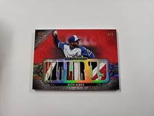 Ozzie Albies 2024 Topps Triple Threads Patch 1/1 Ruby Braves ZI