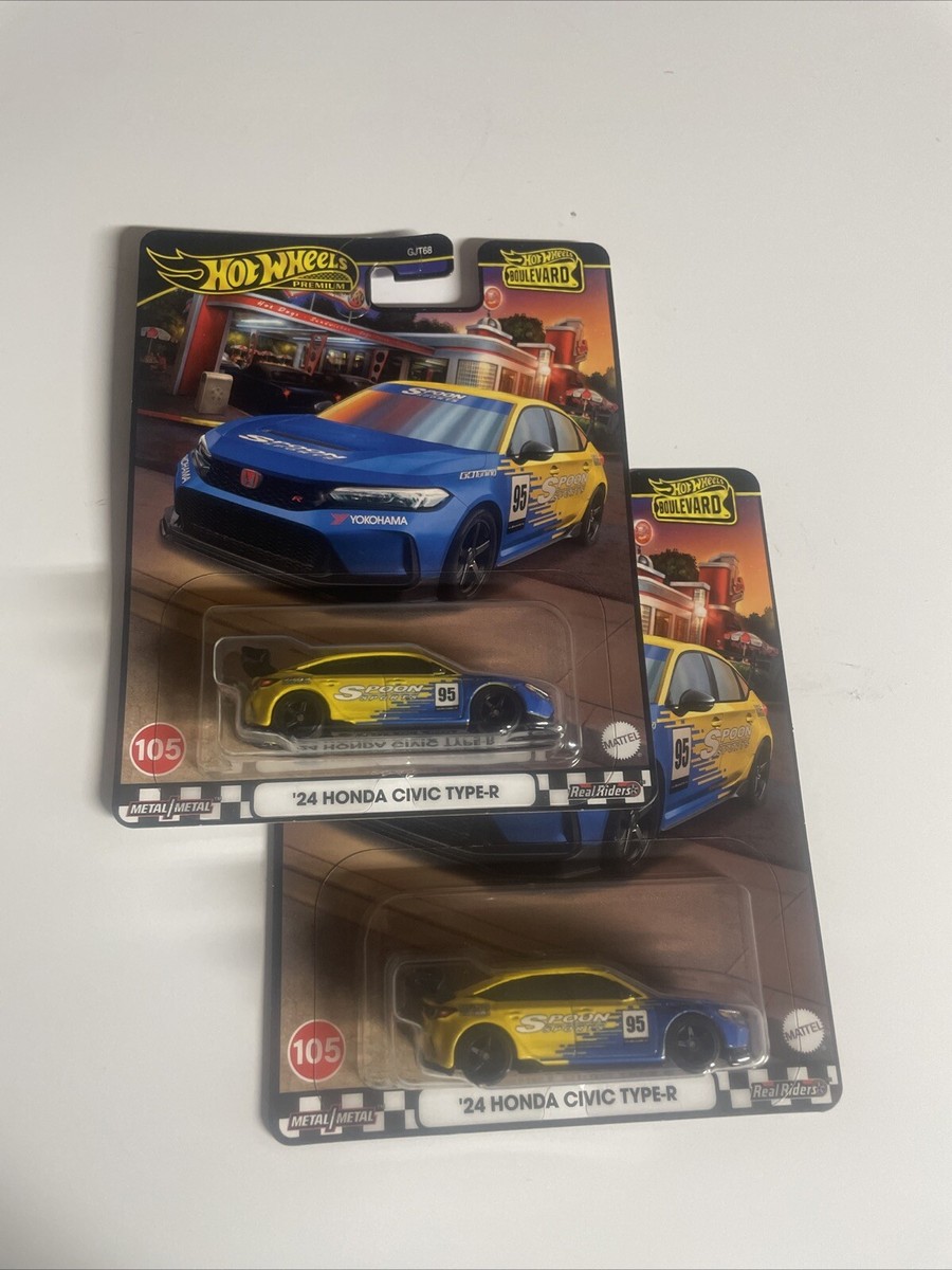 Hot Wheels 24 Honda Civic Type R 10台入 Hot Wheels Premium Boulevard '24 Spoon Honda Civic Type-R Blue