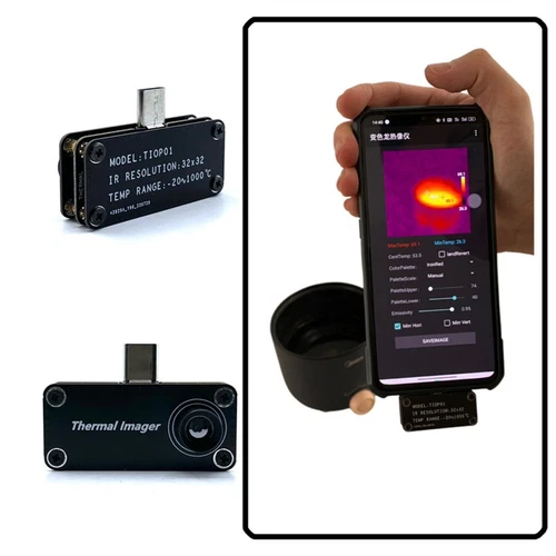 TIOP01 Infrared Thermal Imaging Camera IR Imager USB Type-C for Android Phone - Picture 7 of 12