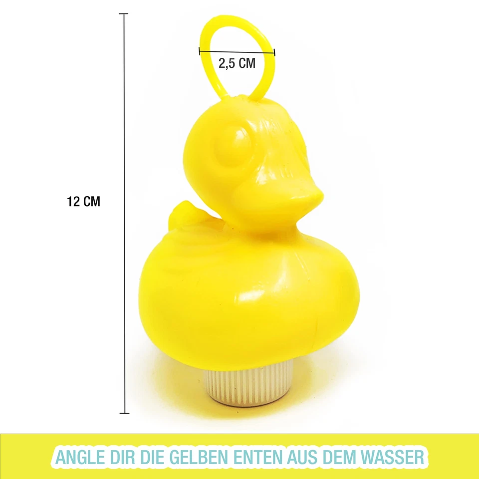 Entenangeln Enten Gelb Öse Plastikente Schwimmente Angelspiel Gummiente Kinder - Bild 2 von 4