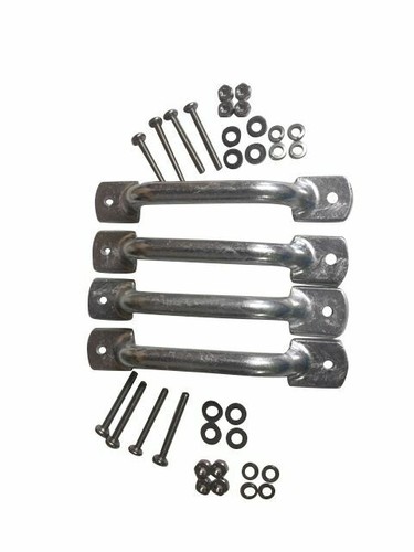 4 Predrilled Cast Aluminum Heavy Duty Bolt on Handles w/Stainless Hardware