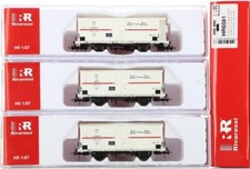 Rivarossi Hr6561 Set 3 wagons Hgb with wooden...