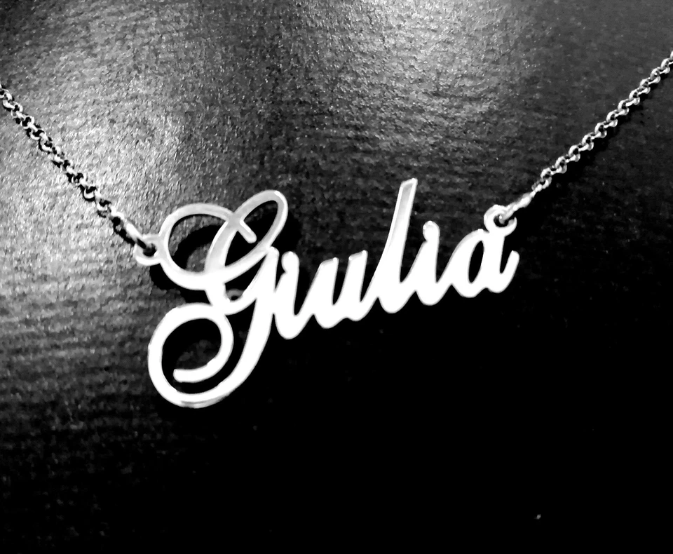 Collana donna argento 925  personalizzabile con nome tutti realizzabili  - Immagine 3 di 4