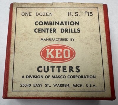 KEO CUTTER 11500 #15 HSS COMBINATION CENTER DRILL