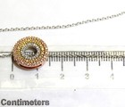 New 925 multi color plated .15ct VS1 G diamond pendant necklace 3.1g 18 — photo 8