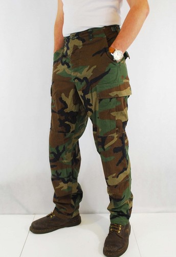 GENUINE ISSUE USA Camo Pants Green 