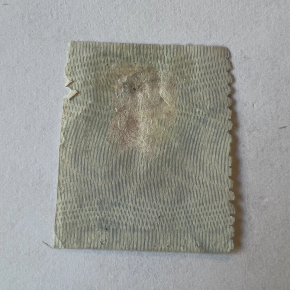 SELLO IMPERF DE MÉXICO 1872 25C #101 SOBREIMPRESIÓN HIDALGO EN PAPEL MOIRE Foto 2 de 2