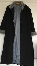Marks & Spencer’s Long Wool Coat Black Grey 16 Immaculate Soft