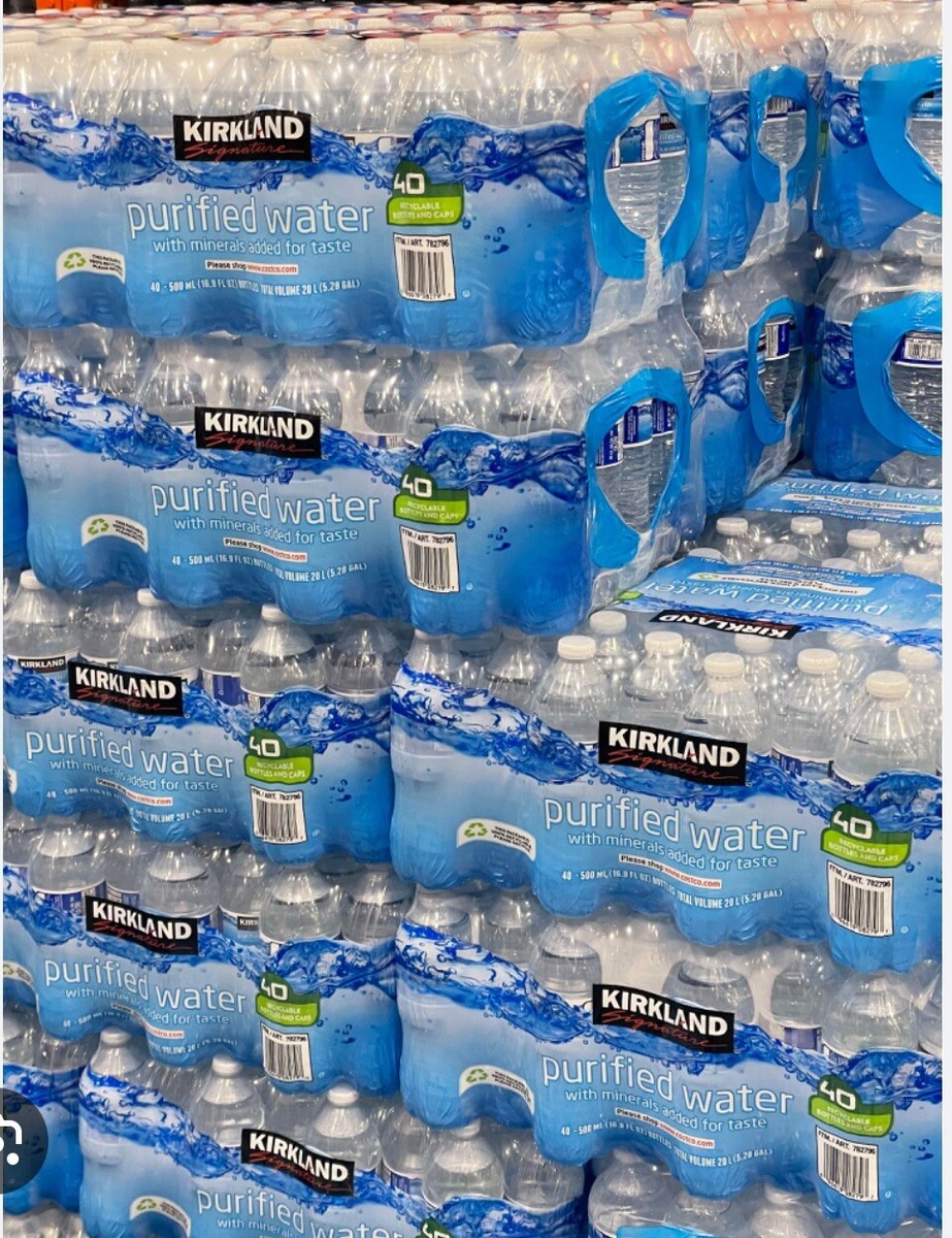Kirkland Pure Life Purified Bottled Water, Case of 40 Bottles