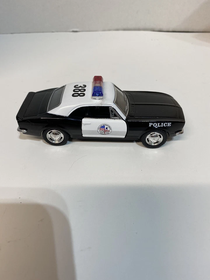 Three Pull Back Action Autos - Subaru -Camaro Z28 Police Car - PT Cruiser - Image 2 of 4