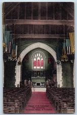 New York City NY Postcard Chapel Of St. Cornelius Centurion Governors Island