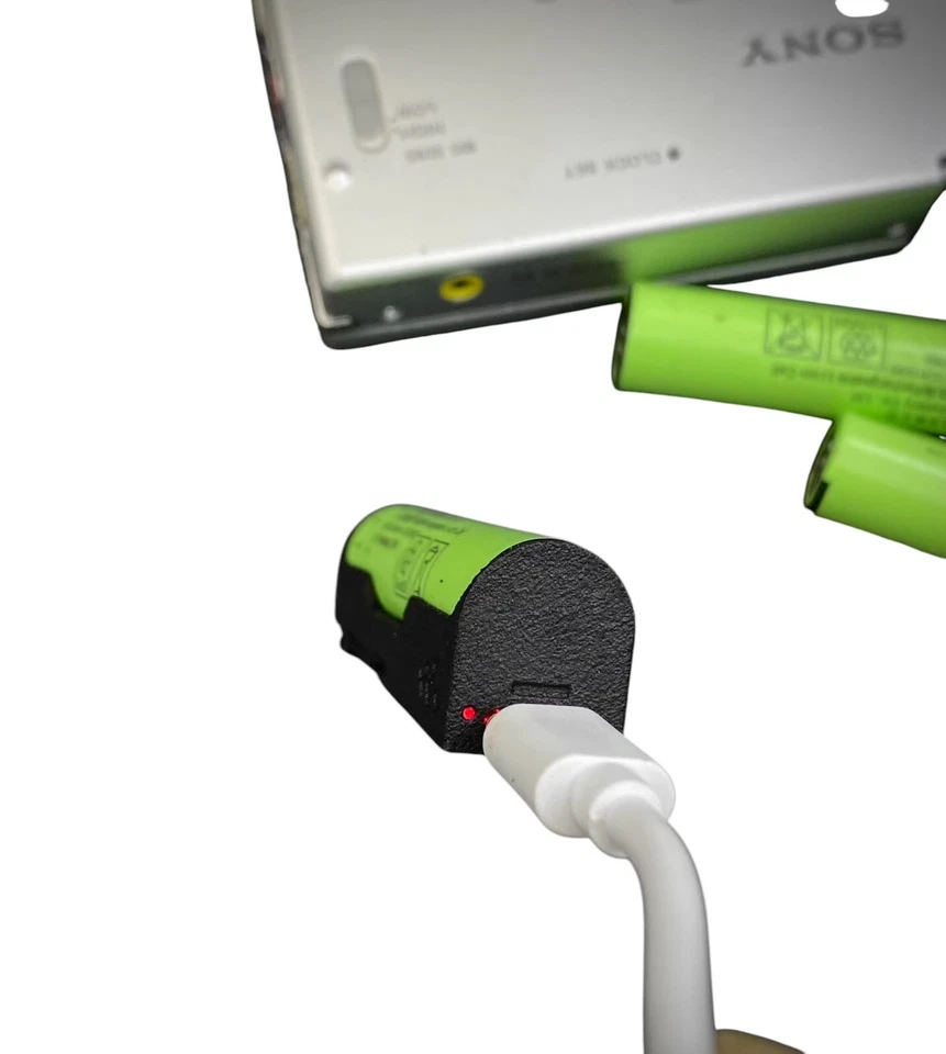 Accesorio de caja de batería USBC 1000mAh para SONY MD MZ-R50 R5ST LIP-8 Foto 4 de 4