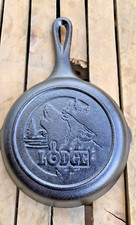 Lodge Cast Iron 6.5" Wildlife Series Wolf Skillet Made In The USA