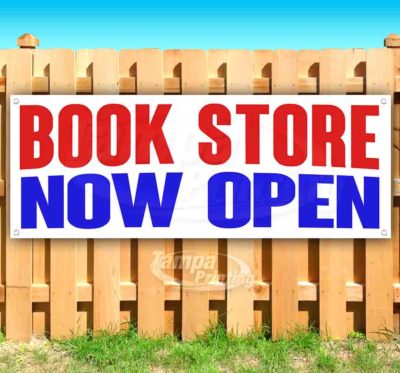 BOOK STORE NOW OPEN Advertising Vinyl Banner Flag Sign Many Sizes