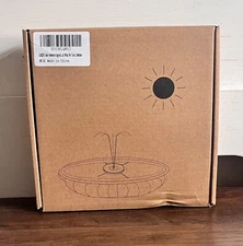 Bird Bath Fountain Solar Powered Water Pump Floating Outdoor Pond Garden Pool US