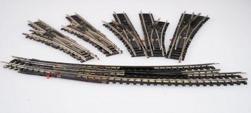 (4752) 5 Minitrix Weichen Spur N: 3*Links 4961+ 1*496?R+Bogenweiche 4970 | Condition: Gebraucht
