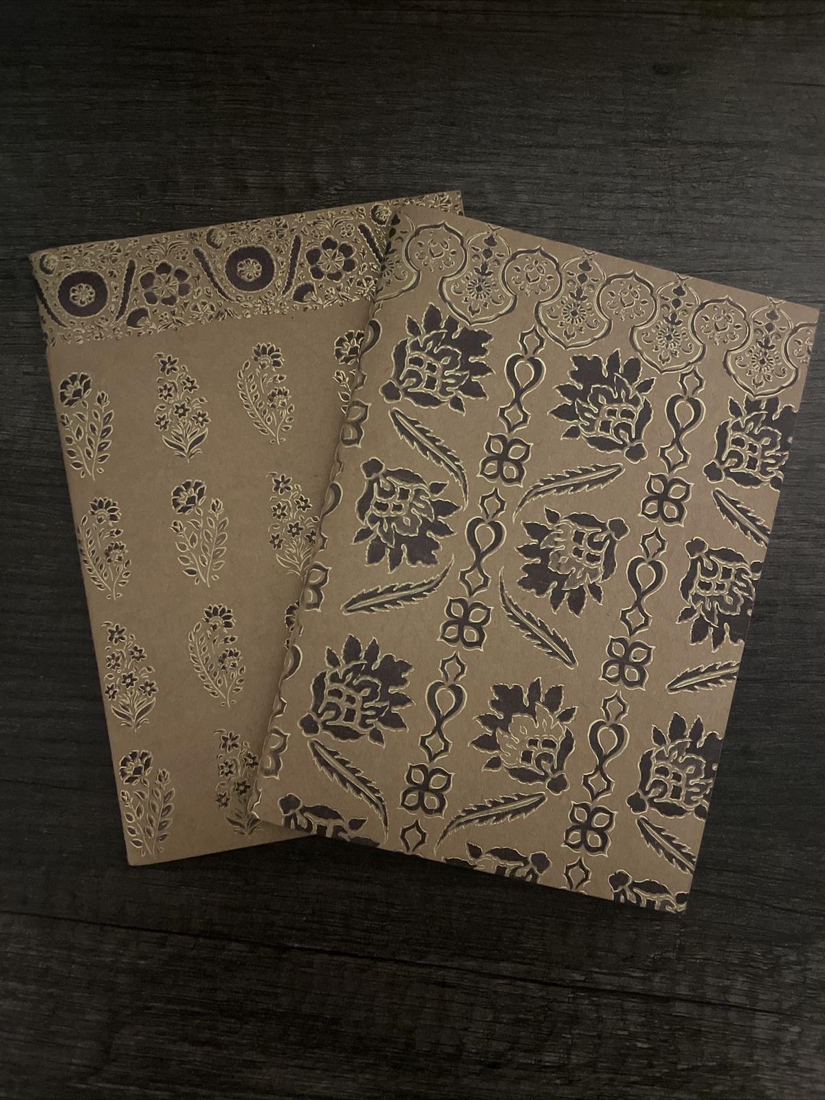 Patina Vie Lang Kraft 2-Pack Notebook Set 120 Pages Unique Vintage Design  -image