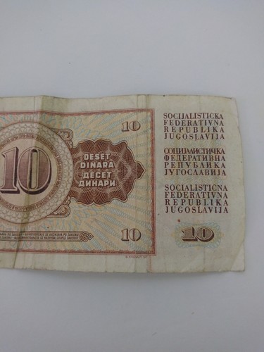Yugoslavia 1968, Yugoslavia 10 dinares - Imagen 6 de 6