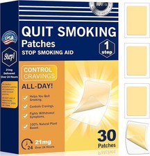 Quit Smoking Patches 30 Patches , Step 1 Stop Aids, 21mg Quit Smoke Patches