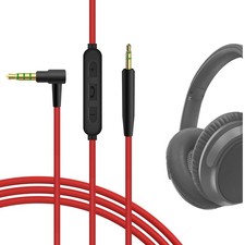 Geekria Audio Cable with Mic for Bose SoundTrue II, QC45, QC35 , QC Ultra 4 ft 