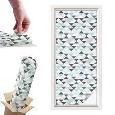 Decorative Film Privacy Self Adhesive Triangular Patterns Abstraction