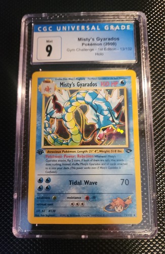 Misty's Gyarados (1st Edition) graded CGC 9 for sale on eBay