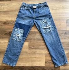 Fubu Cargo JEANS 05 Forever 21 Mens Size 33 RARE Pants Baggy Skater Raver Y2K