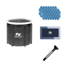 Nurecover Portable Ice Bath Tub 400L Cold Plunge Recovery Barrel Fits Up To 6ft5