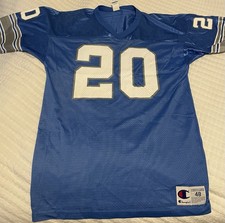Vintage Detroit Lions Barry Sanders Champion Jersey #20 Size 48