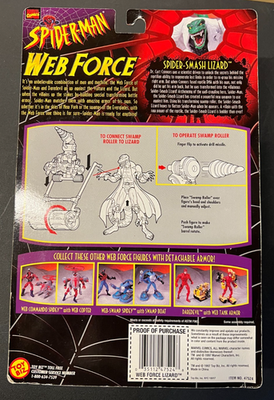 Spider-Man Web Force Spider-Smash Lizard Toy Biz 1997 B5 | eBay