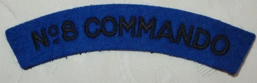 SUPERB WW2 No 8 (GUARDS) COMMANDO BRITISH MILITARY SHOULDER TITLE BADGE PATCH