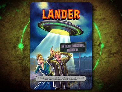 Lander Full Art Token [by Darkside Tokens] Magic the Gathering MTG!