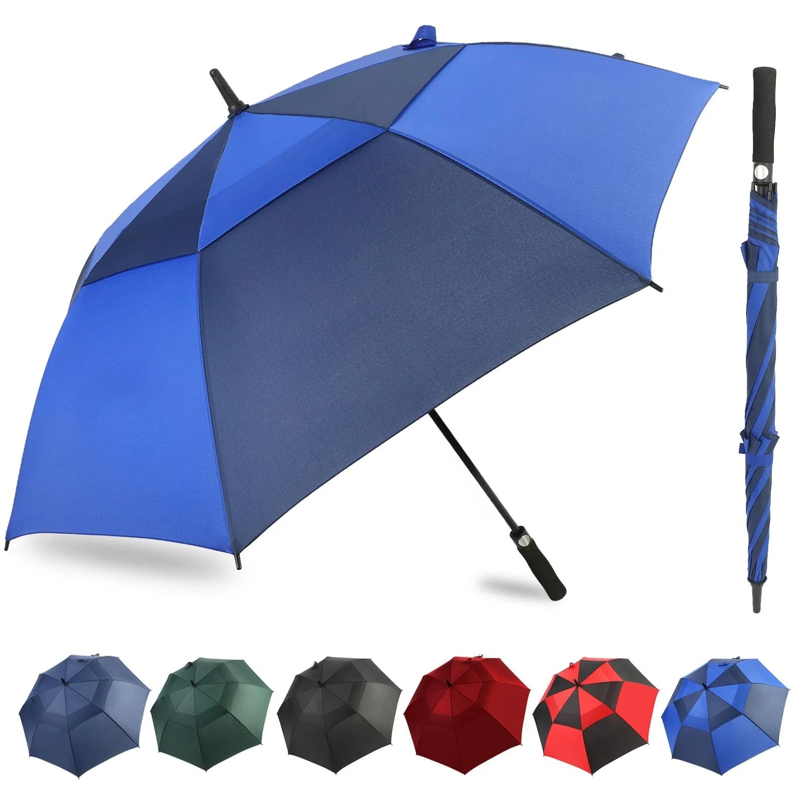 Umbrellas For Rain Windproof 68 Inch Royal Blue/navy