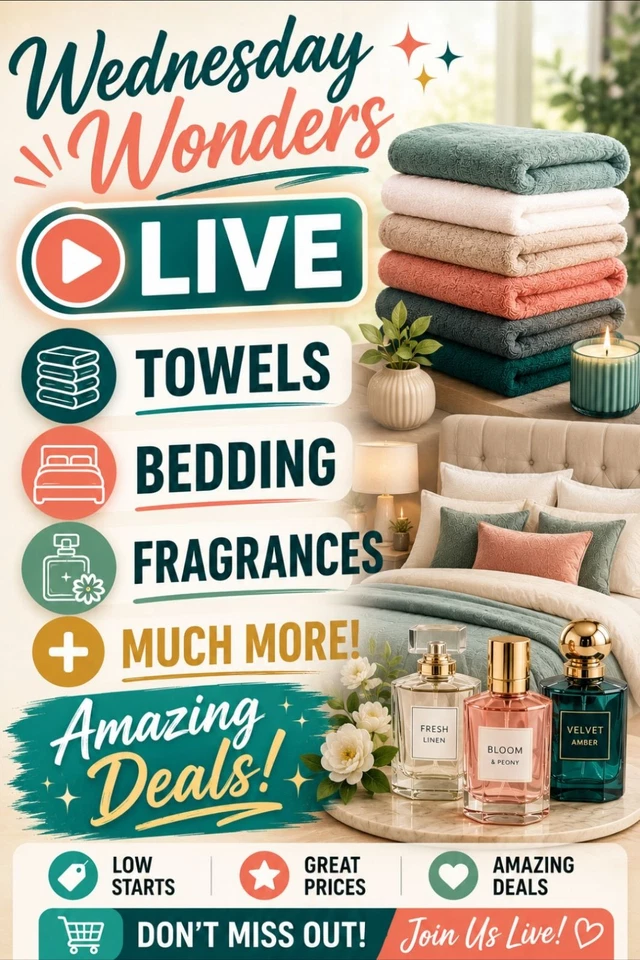 Wednesday wonders- new lines added- fragrances, bedding, towels + much more
