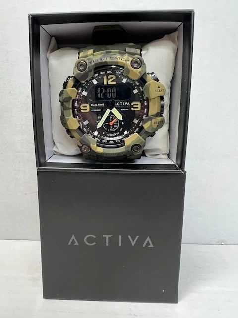 Reloj digital para hombre Activa X Invicta BlackOps 56 mm verde camuflaje (ACW1637-004) Foto 4 de 4