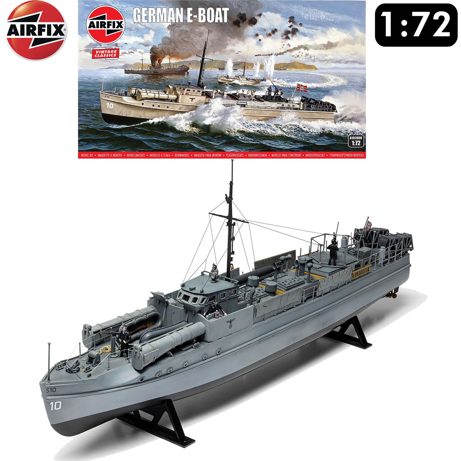 Airfix A10280V German E-Boat Other 1:72 Scale Model Kit Ships Classic Vintage - Image 13