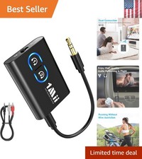 Bluetooth 5.3 Transmitter Receiver for TV to Wireless Headphones, Dual Link a...