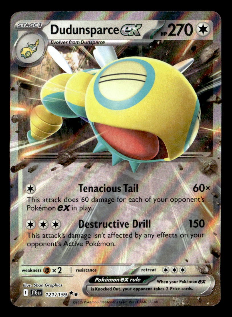 Pokemon Dudunsparce ex #121/159 tcg Near Mint or Better